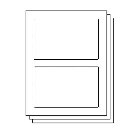 2UP | 4.25 x 6.75 inch Blank STAMPS.COM SDC-1200 Shipping Labels