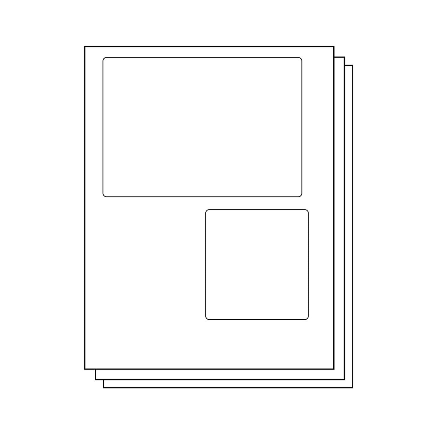 200 Click-N-Ship Labels With Tear-Off Receipts - USA Made, 8.5x5.5", For EBay, UPS, FedEx
