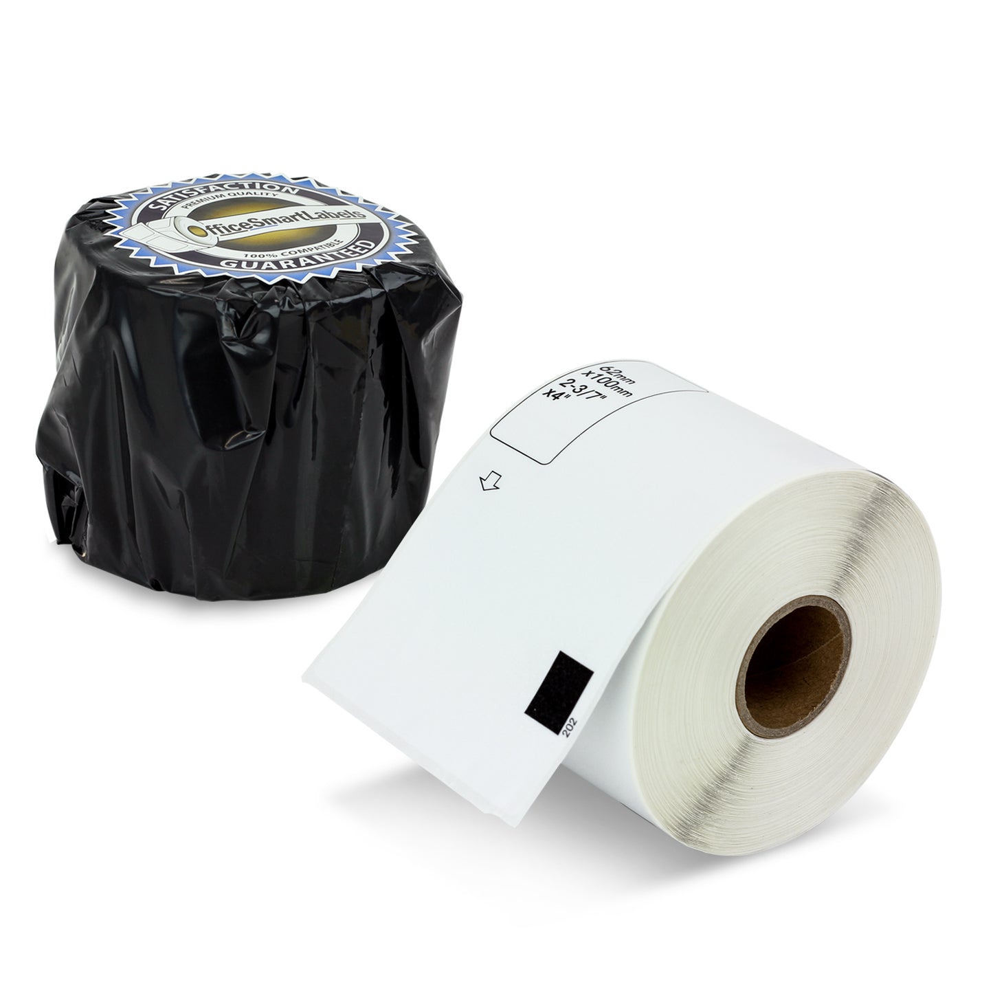 2-3/7 x 4 inch | Brother DK-1202 Compatible - 1 Roll without Cartridge