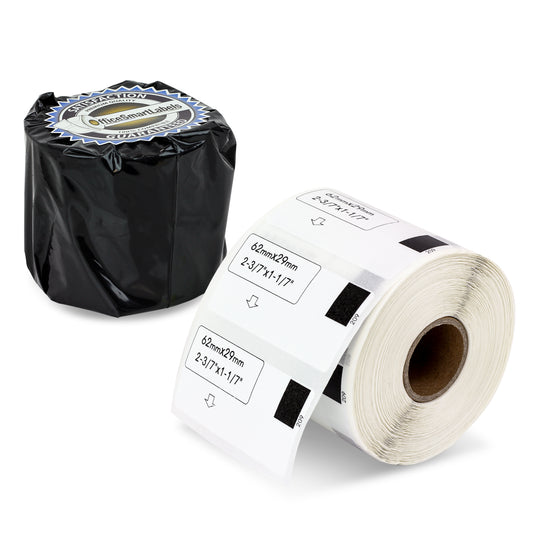 1-1/7 x 2-3/7 inch | Brother DK-1209 Compatible - 1 Roll Only