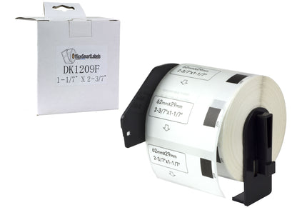 1-1/7 x 2-3/7 inch | Brother DK-1209 Compatible - 1 Roll With Cartridge