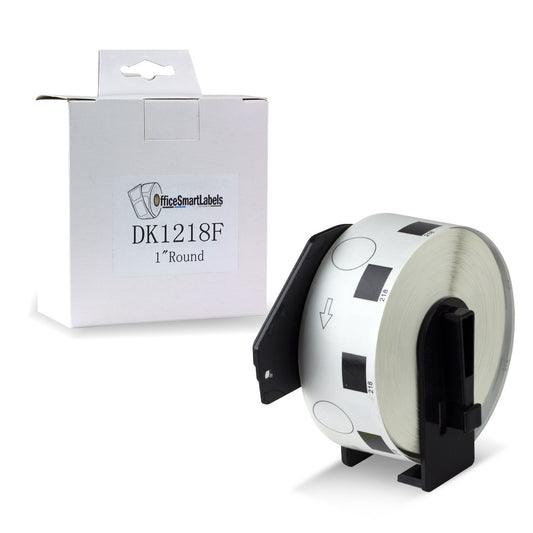 1 inch, Round | Brother DK-1218 Compatible - 1 Roll With Cartridge