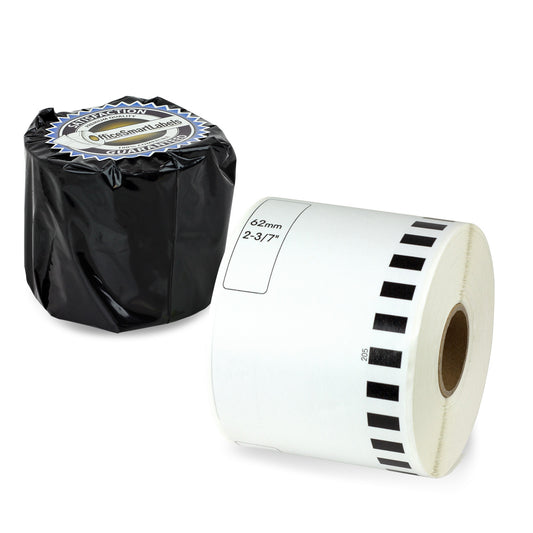 2-3/7 inch x 100 ft. | Brother DK-2205 Compatible - 1 Roll Without Cartridge