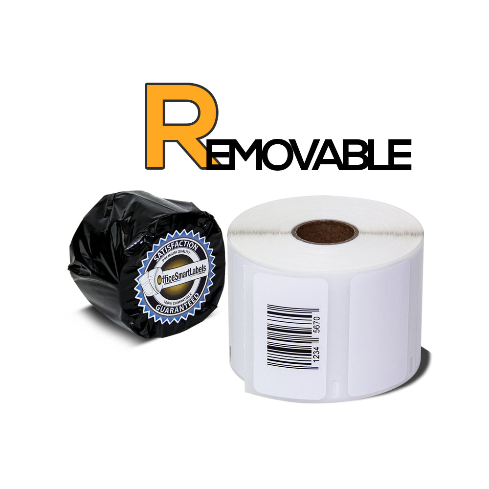 2-1/4 x 1-1/4 inch | Dymo 30334 Compatible - Multipurpose Labels (Removable)