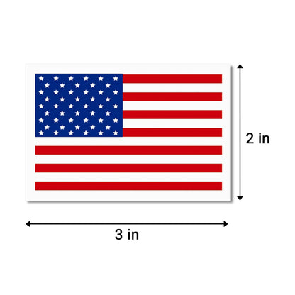 3 x 2 inch | USA Flag Stickers / American Flag Stickers