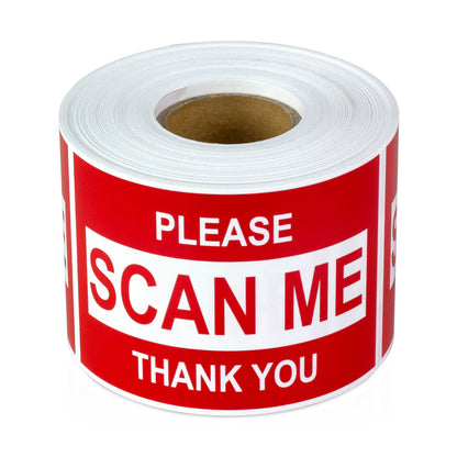 3 x 2 inch | Shipping & Handling: Please, Scan Me Stickers