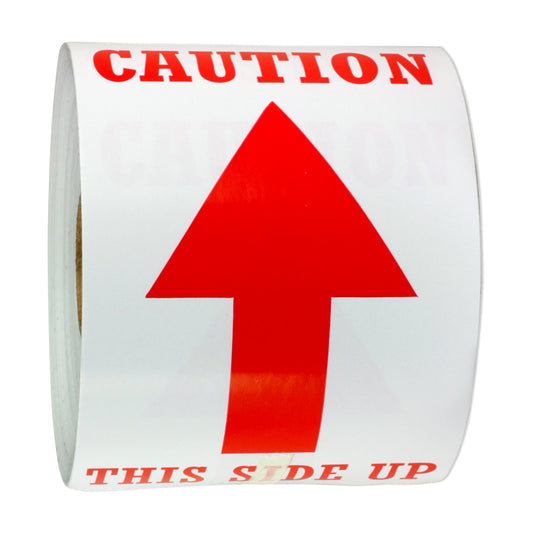 3 x 5 inch | Shipping & Handling: Caution, This Side Up Stickers