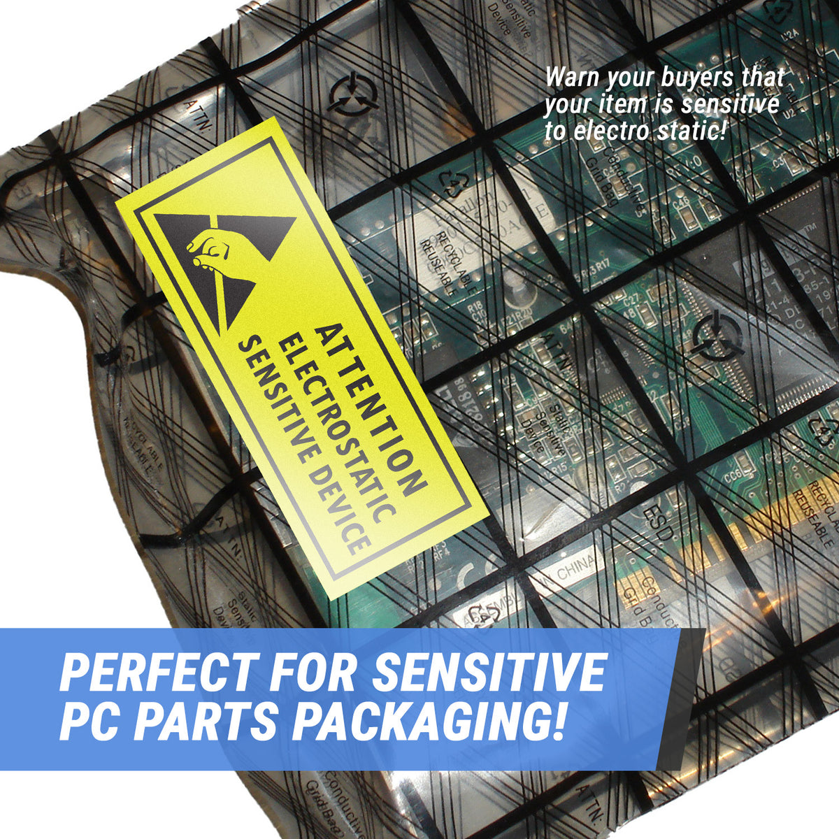 Est Device Sticker 2.5 x 1 inch | Electrostatic Sensitive Devices Stickers – OfficeSmartLabels