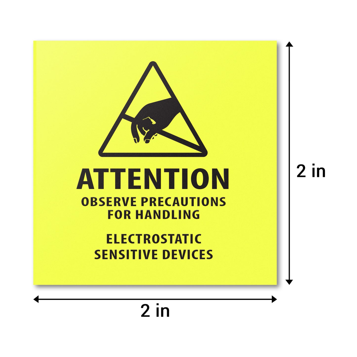 2 x 2 inch | Electrostatic Sensitive Devices Stickers