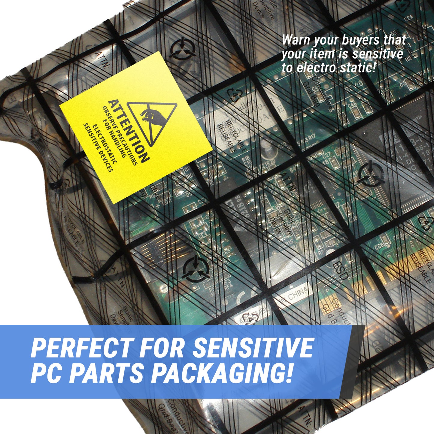 2 x 2 inch | Electrostatic Sensitive Devices Stickers – OfficeSmartLabels