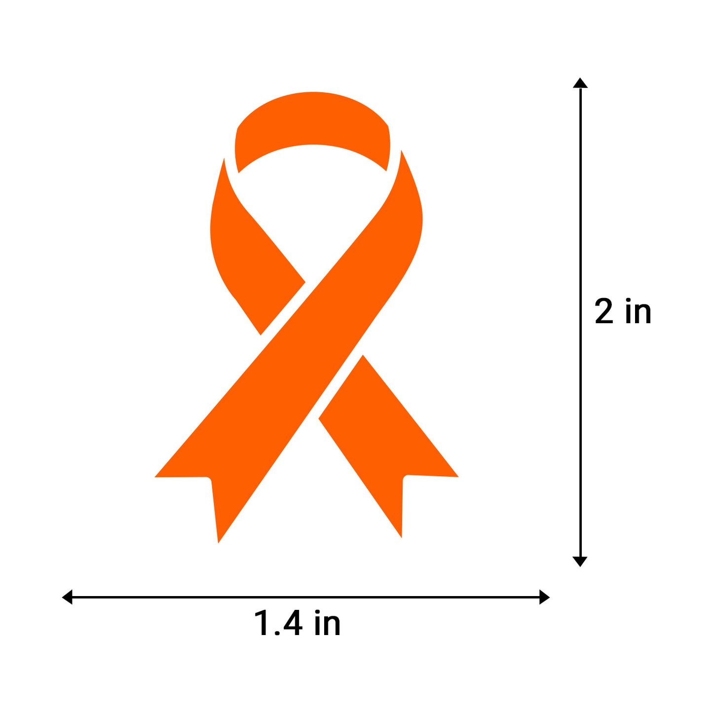 2.2 x 1.6 inch | Awareness: Leukemia & Lymphoma Awareness Ribbon Sticker
