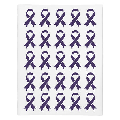 2.2 x 1.6 inch | Awareness: Epilepsy & Lupus Awareness Ribbon Stickers