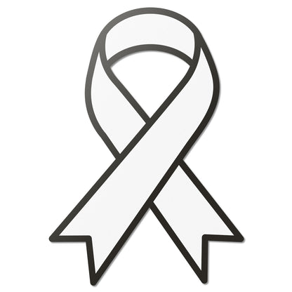 2.2 x 1.6 inch | Awareness: Lung Disease & Violence Against Women Awareness Ribbon Stickers