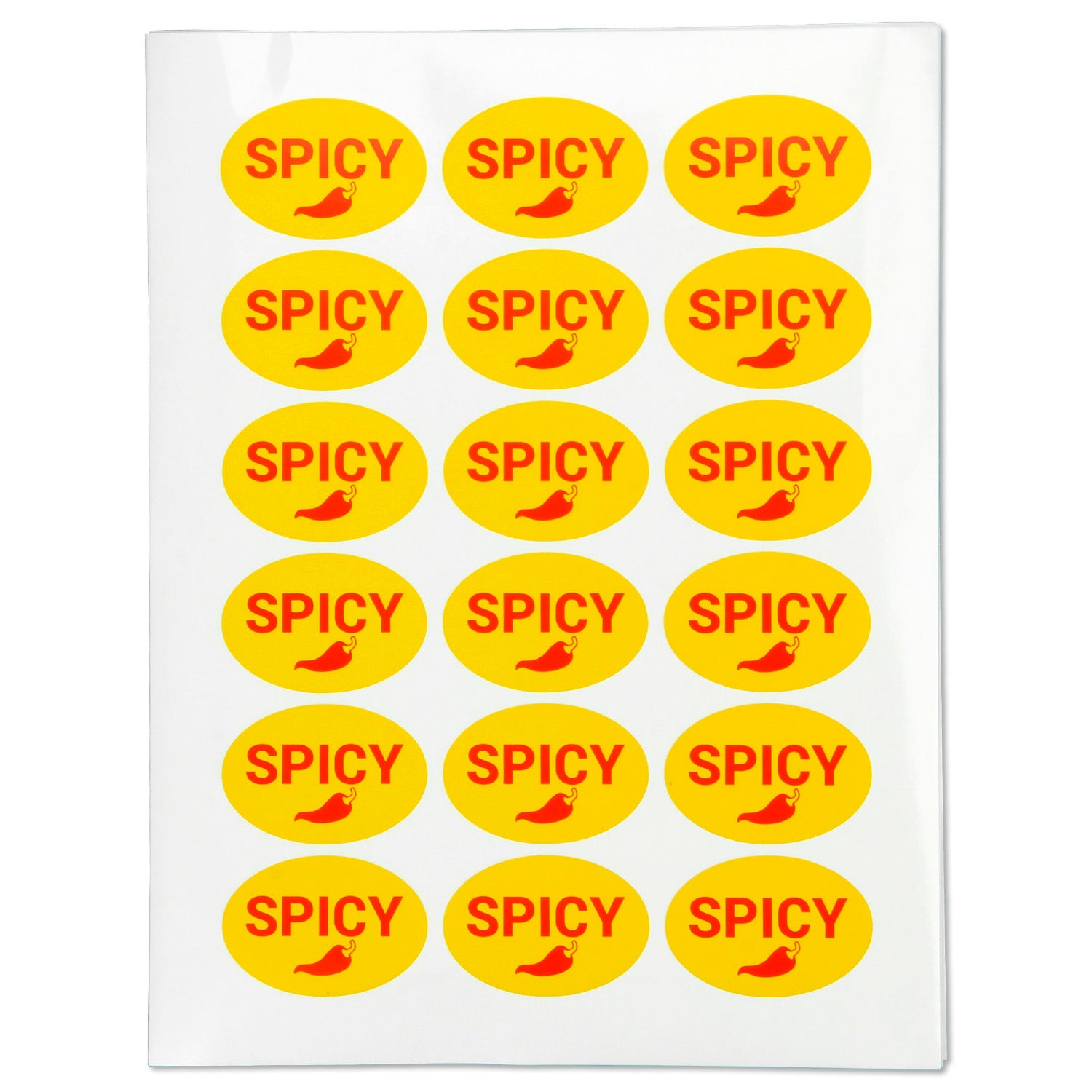 2.2 x 1 inch | Food Labeling: Spicy Stickers / Spicy Food Labels ...