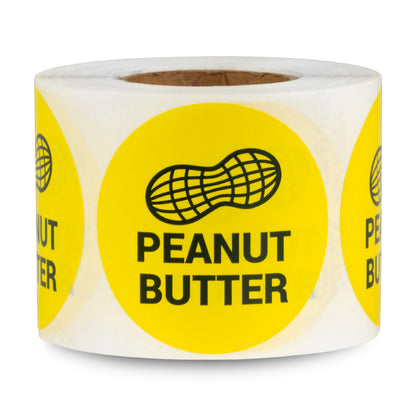 1.5 inch | Food Labeling: Peanut Butter Stickers
