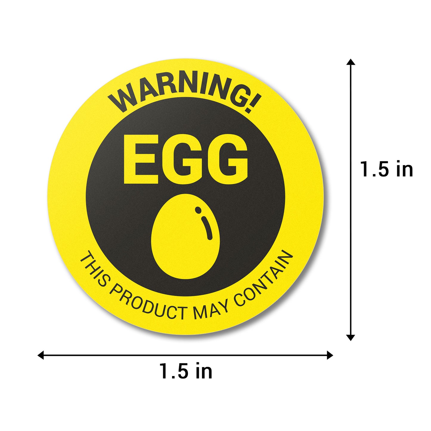 1.5 inch | Warning! May Contain EGG Stickers