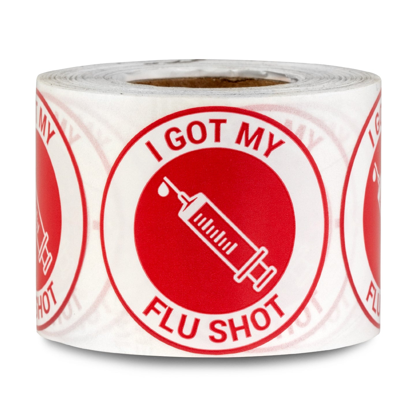 1.5 inch | Warning! I Got My Flu Shot Stickers