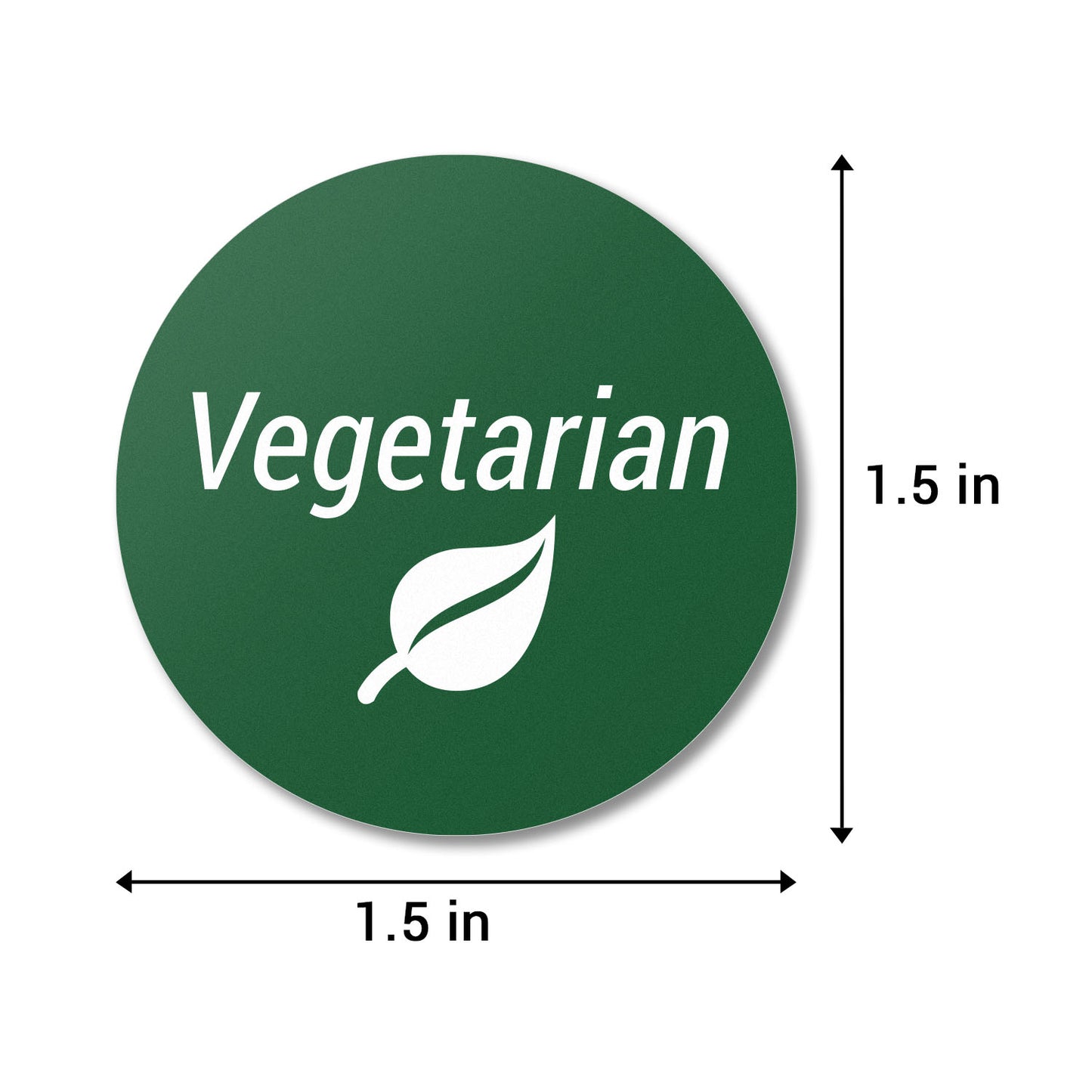 1.5 inch | Vegetarian Stickers