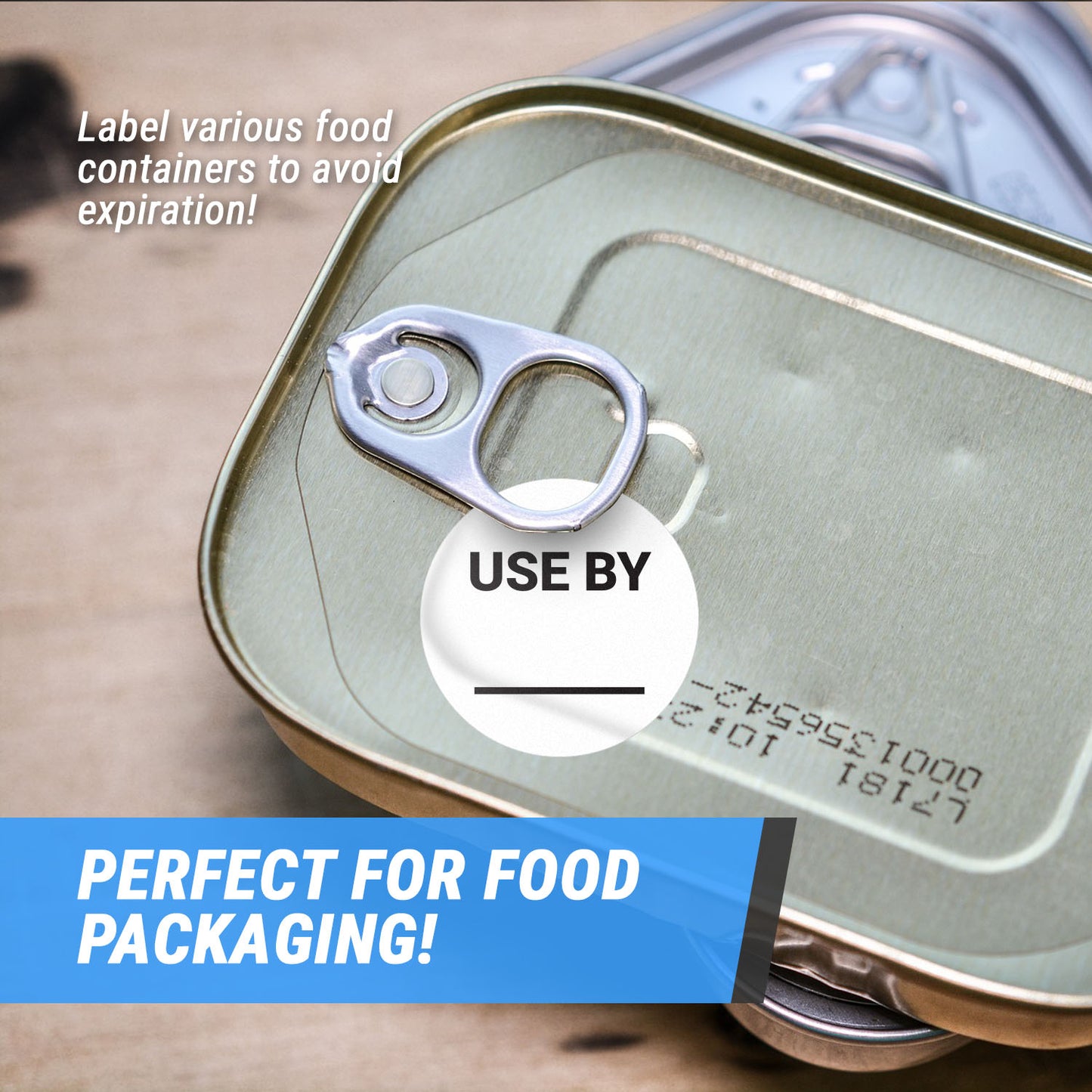 1.5 inch | USE BY Stickers with Write-In Area for Food Storage