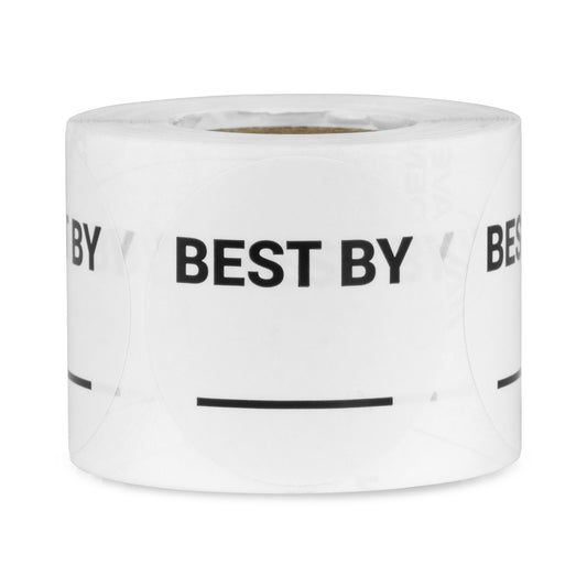 1.5 inch | BEST BY Stickers with Write-In Area for Food Storage