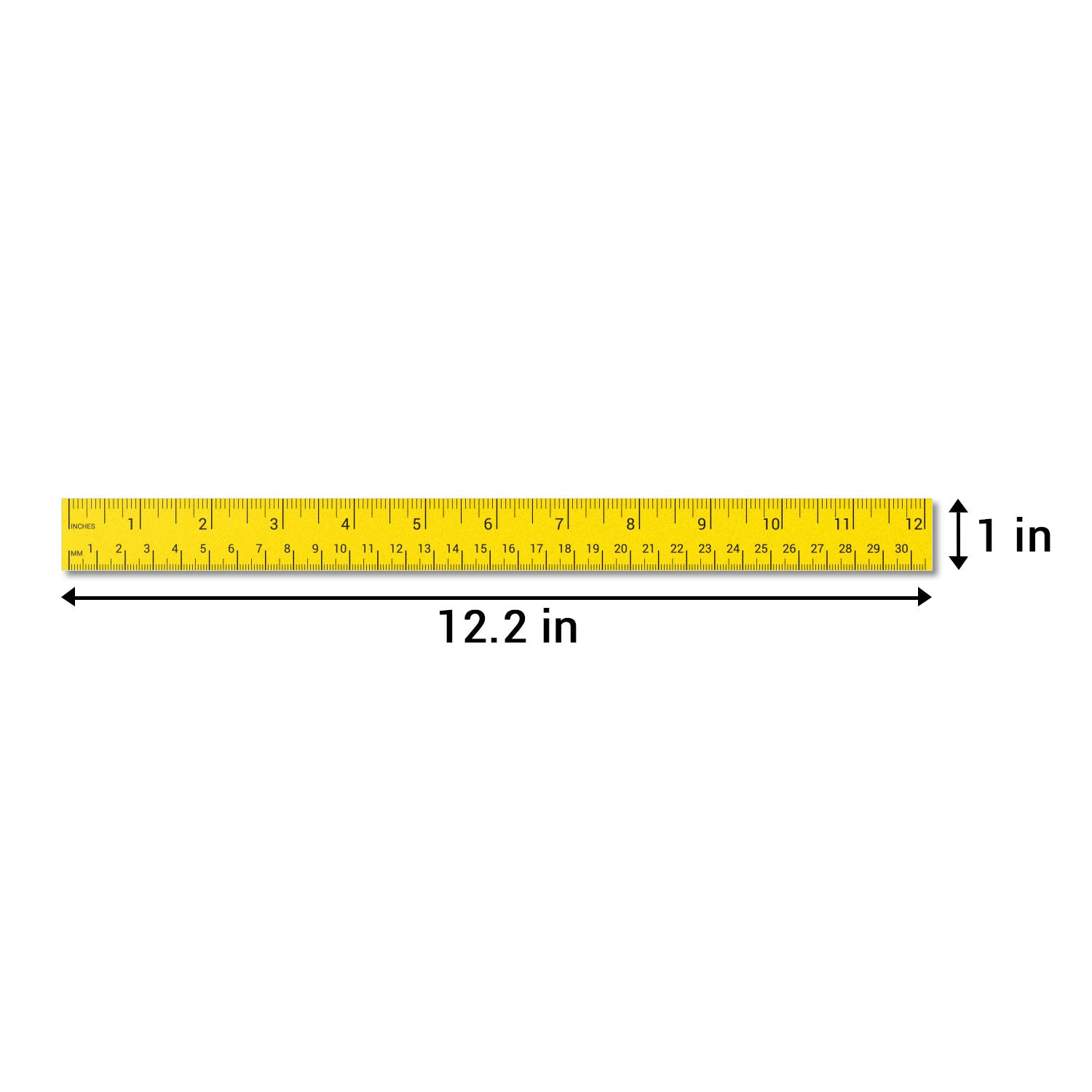 12 x 1 inch | Ruler Labels / Ruler Stickers (12 inches per Sticker ...