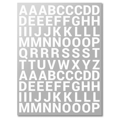 0.8 inch Tall | Alphabet Letters A to Z Stickers (50 Sets plus extras)