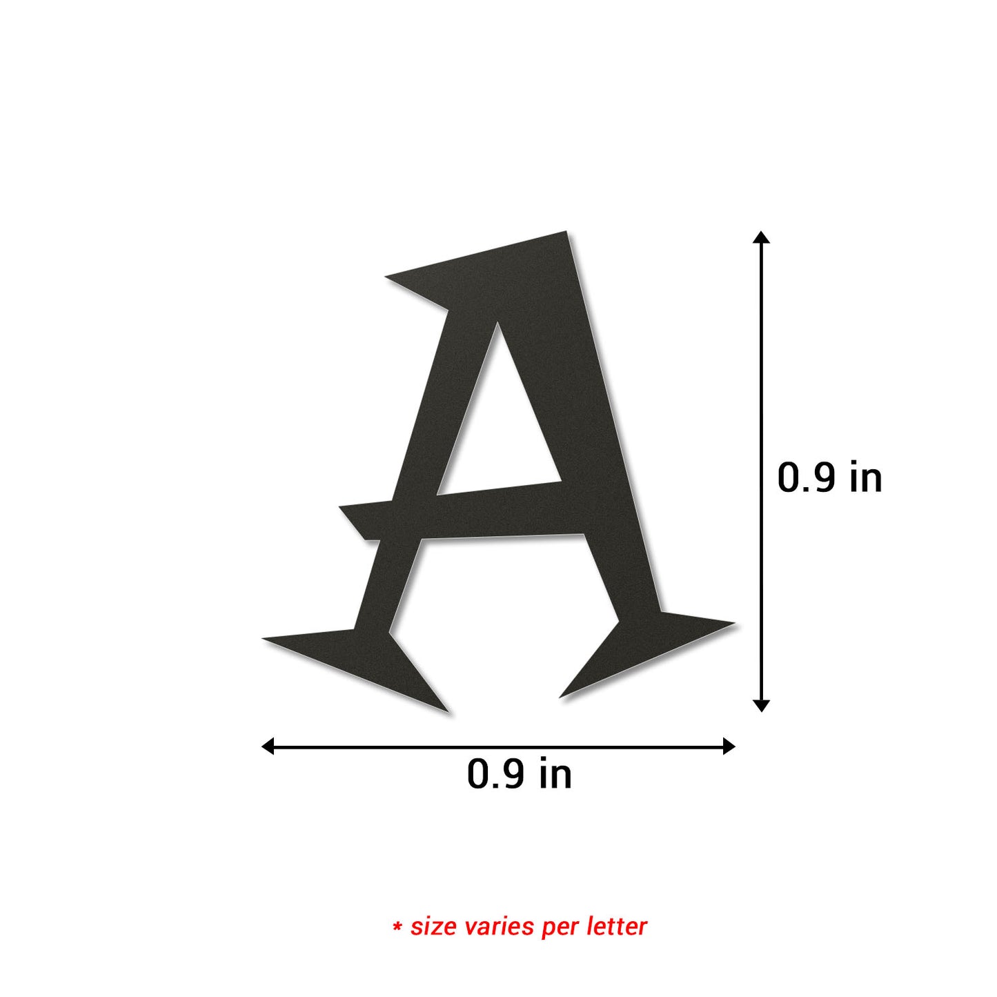 0.8" tall | 10 Sets of Capital Letter Alphabet & 10 Sets of Lower Case Letter Alphabet Stickers