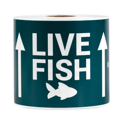 5 x 3 inch | This Side Up, Live Fish Stickers