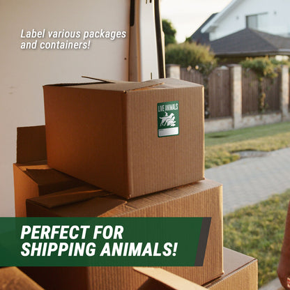 3.5 x 5 inch | Shipping & Handling: Write-in Live Animals Stickers