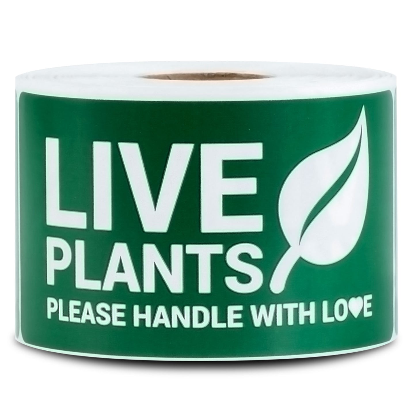 4 x 2 inch | Shipping & Handling: Please Handle with Love, Live Plants Stickers