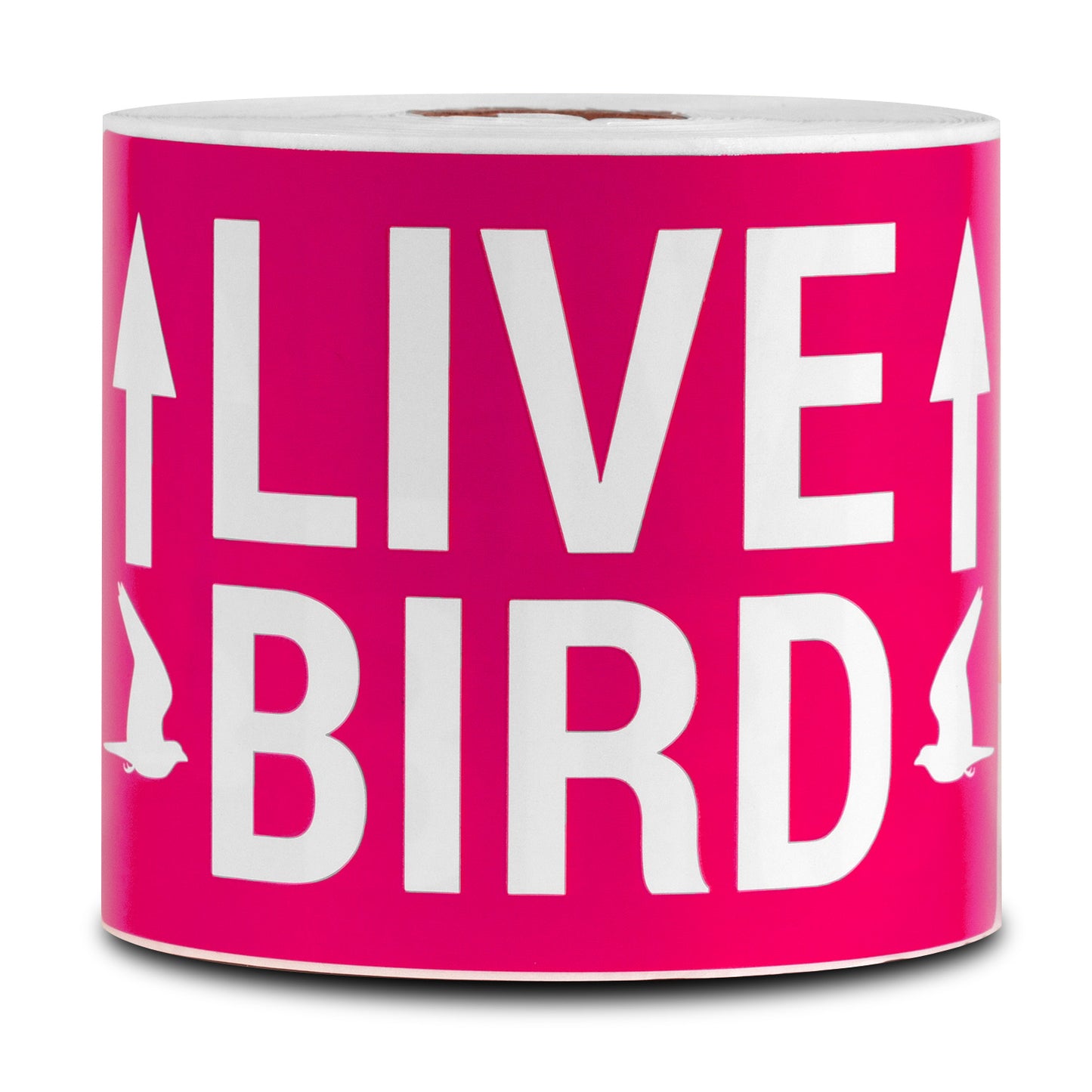 5 x 3 inch | Shipping & Handling: This Side Up, Live Bird Stickers