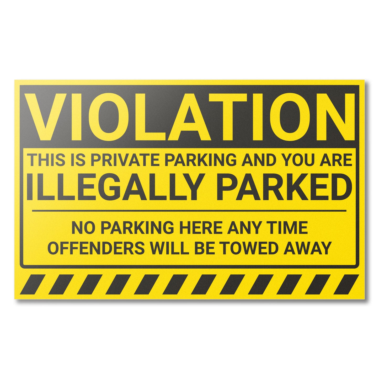 Illegal Parking Stickers | Parking Lot Stickers