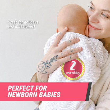 4 inch | Newborn Baby Girl Stickers Bundle (1 Month to 1 Year)