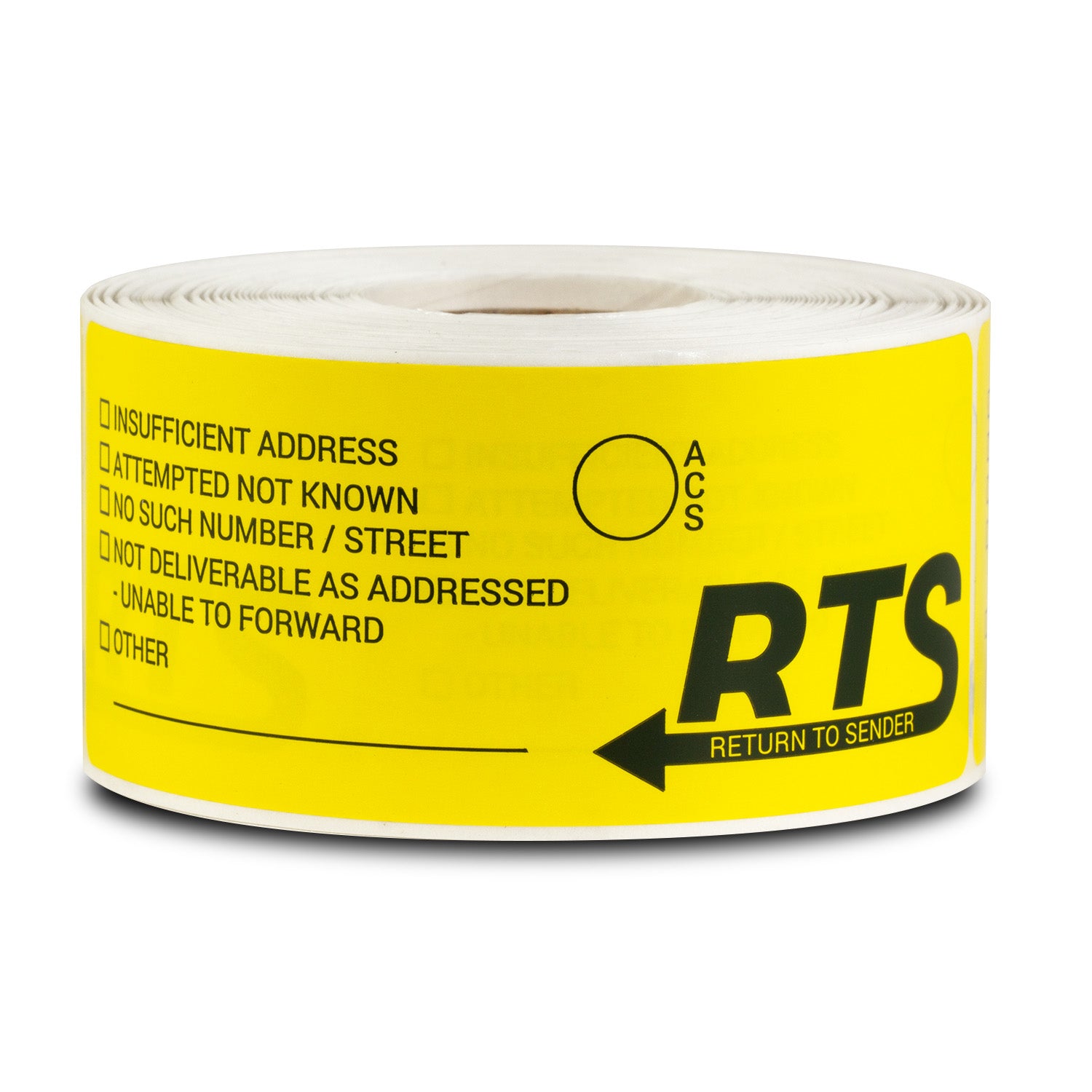 4 x 1.5 inch | Shipping & Handling: RTS Stickers / Return to Sender St ...