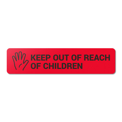 1.7 x 0.4 inch | Medical & Medications: Keep Out of Reach of Children Stickers