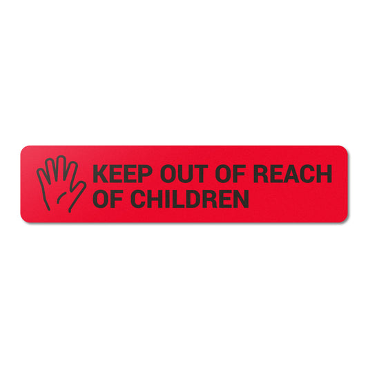 1.7 x 0.4 inch | Medical & Medications: Keep Out of Reach of Children Stickers