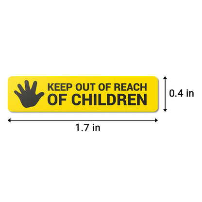 1.7 x 0.4 inch | Medical & Medications: Keep Out of Reach of Children Stickers