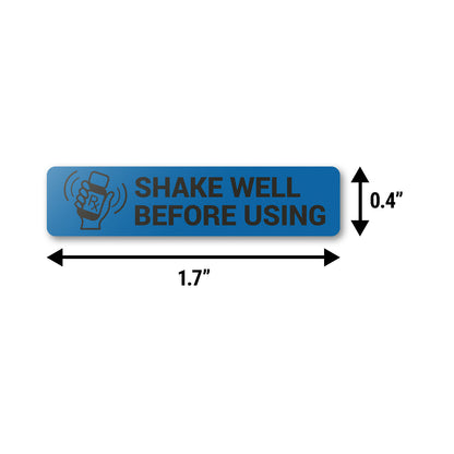 1.7 x 0.4 inch | Medical & Medications: Shake Well Before Using Stickers