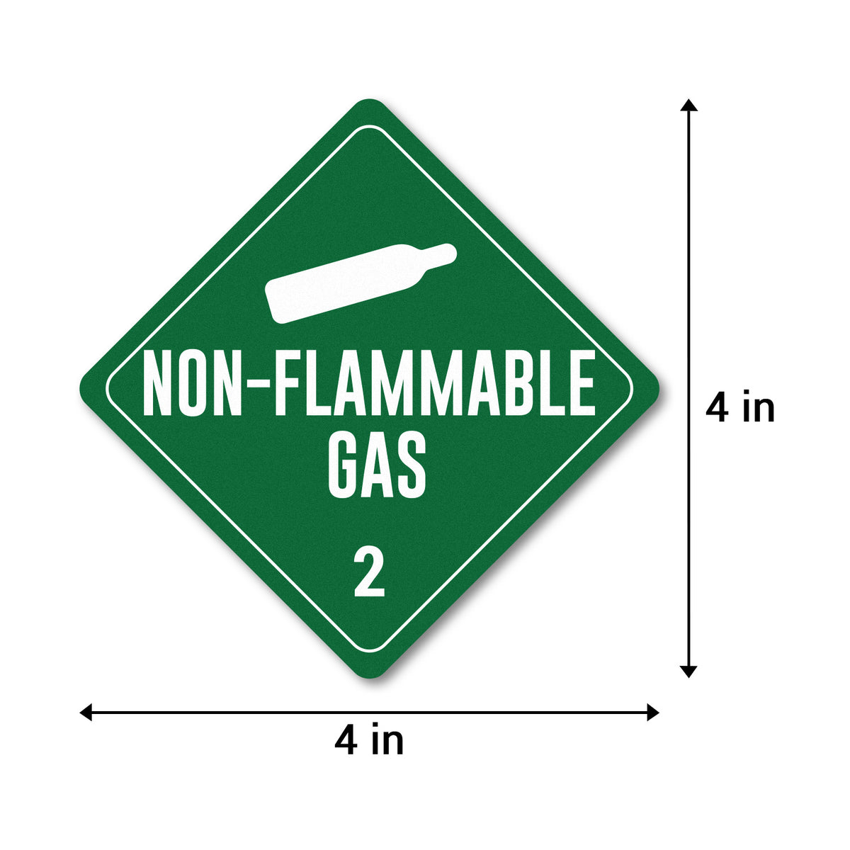Handling Unit Sticker 4 x 4 inch | Shipping & Handling: Non-Flammable Gas Stickers / Class 2 ...