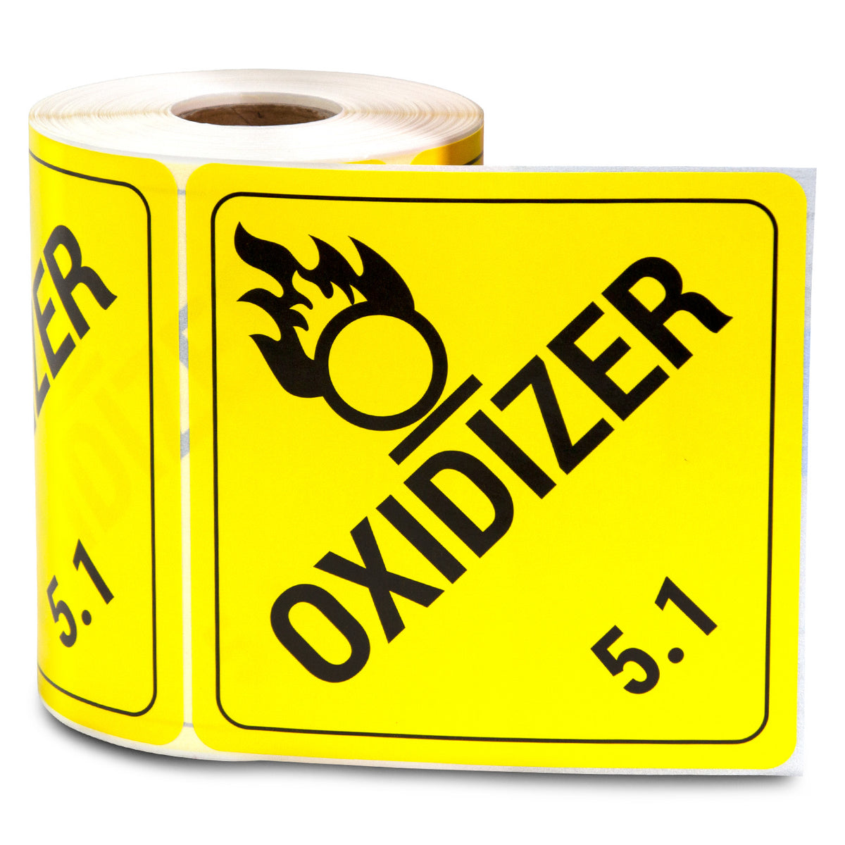 Handling Unit Sticker 4 x 4 inch | Shipping & Handling: Oxidizer Stickers / Class 5.1 Sticke ...