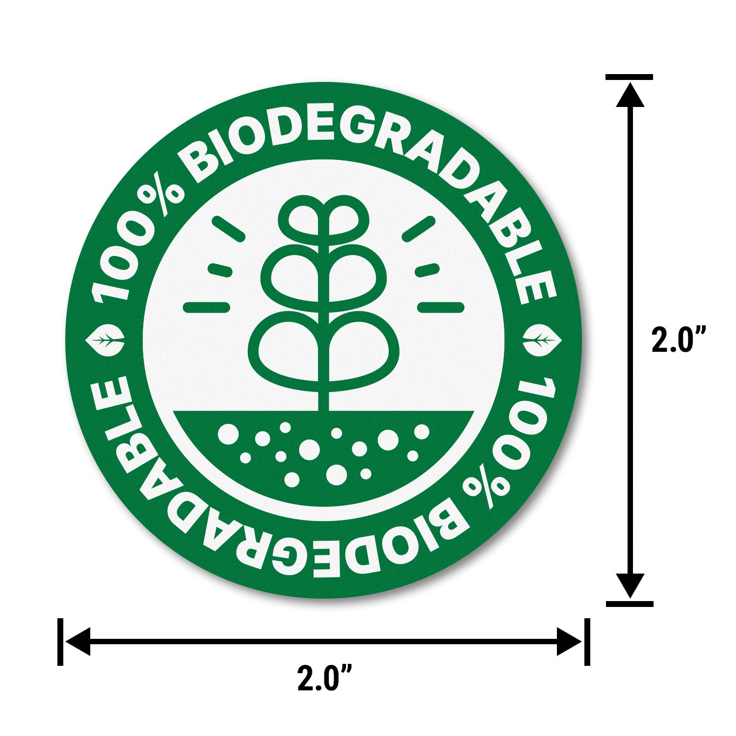 Biodegradable Sticker Name 2 inch | 100% Biodegradable Stickers – OfficeSmartLabels