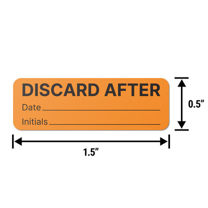 1.5 x 0.5 inch | Discard After Stickers for Medication Instructions