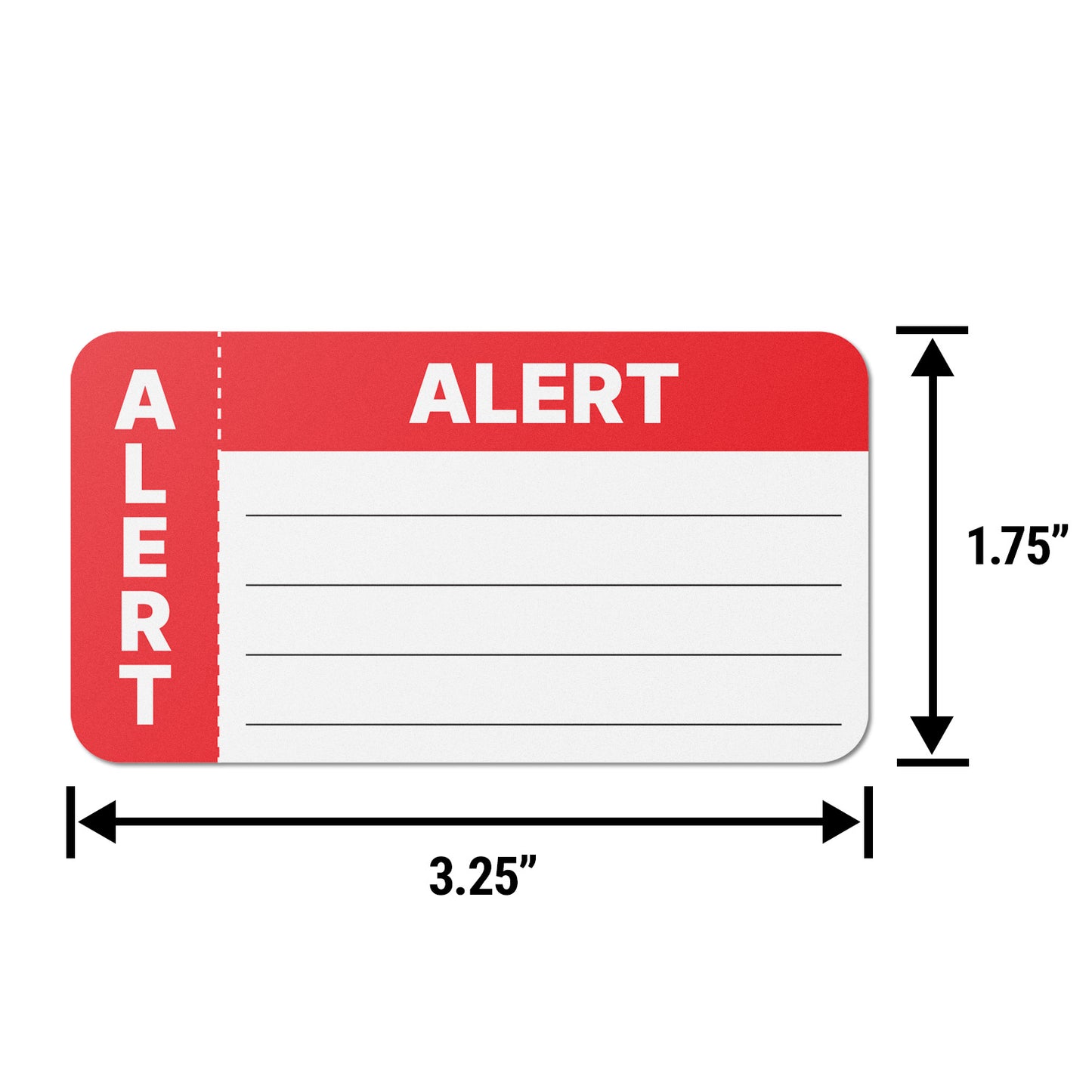 3.25 x 1.75 inch | Medical Alter Stickers for Patient File Folders