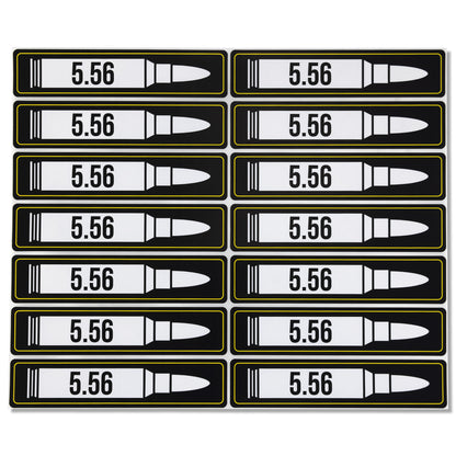 4.5 x 1 inch | 5.56mm Ammunition Stickers