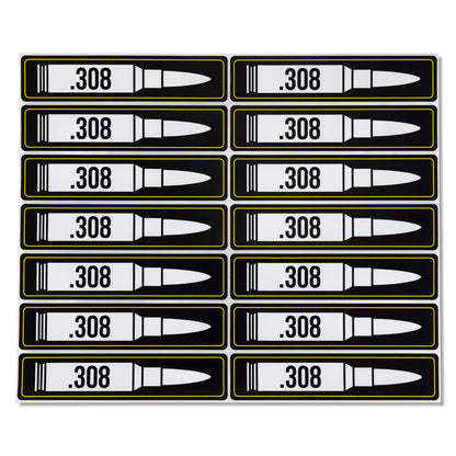 4.5 x 1 inch | 0.308mm Ammunition Stickers