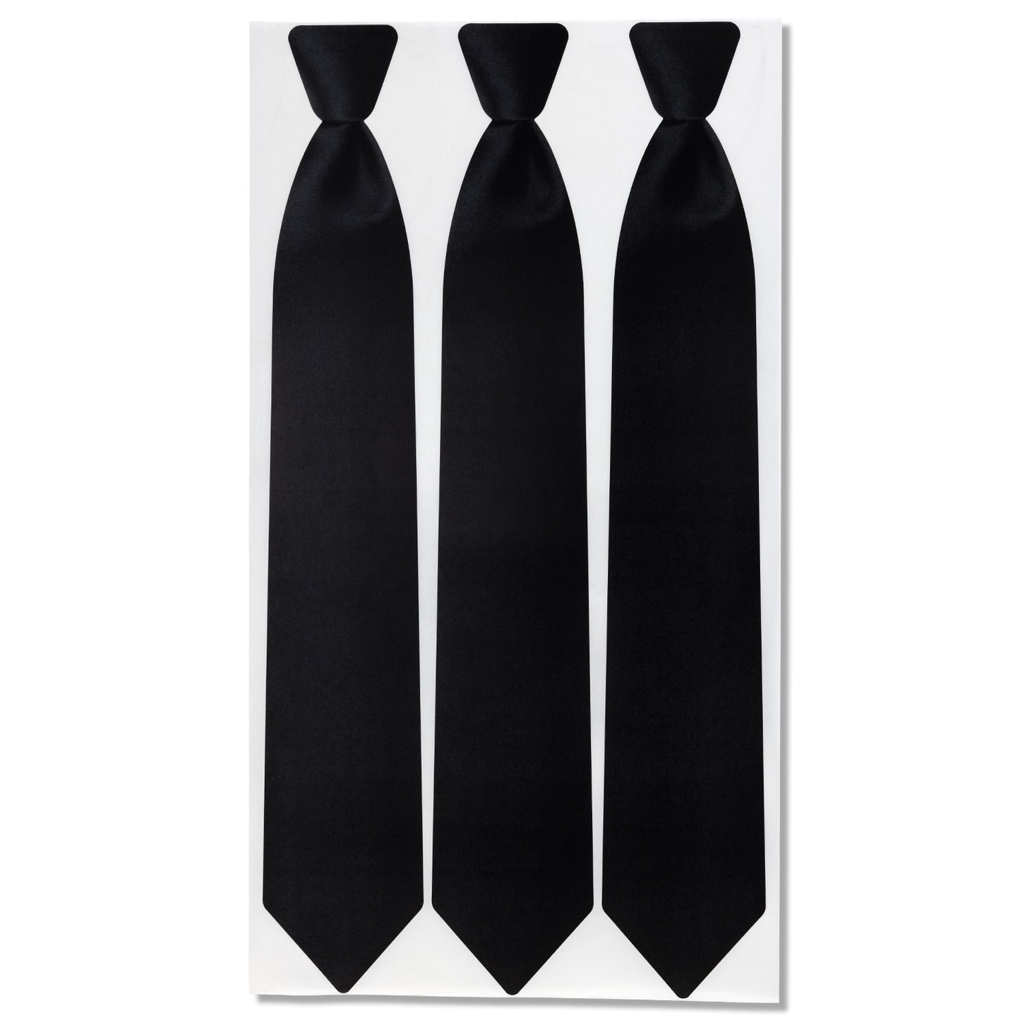2.3 x 13.9 inch | Black Tie Stickers