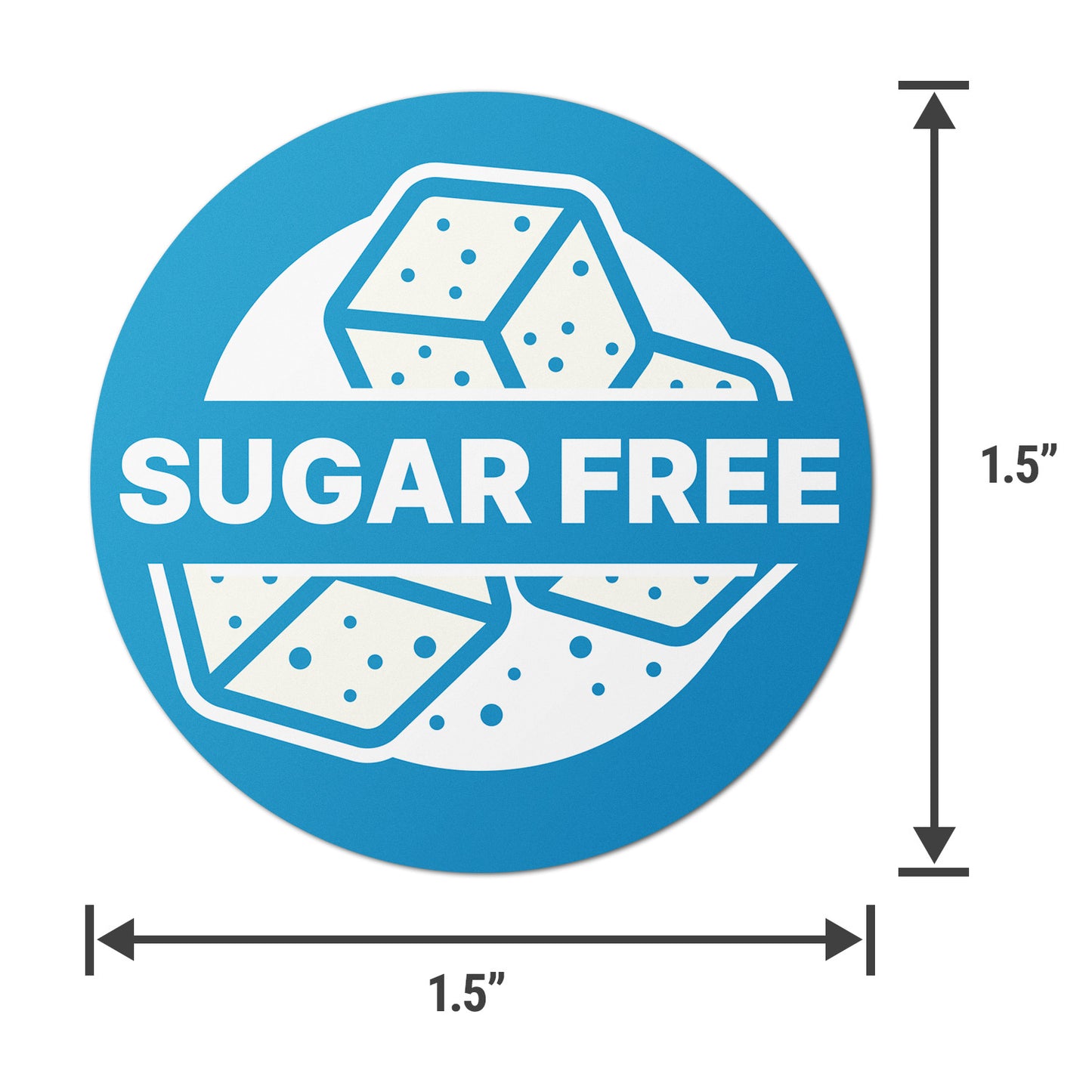 1.5 inch | Food Labeling: Sugar-Free Labels