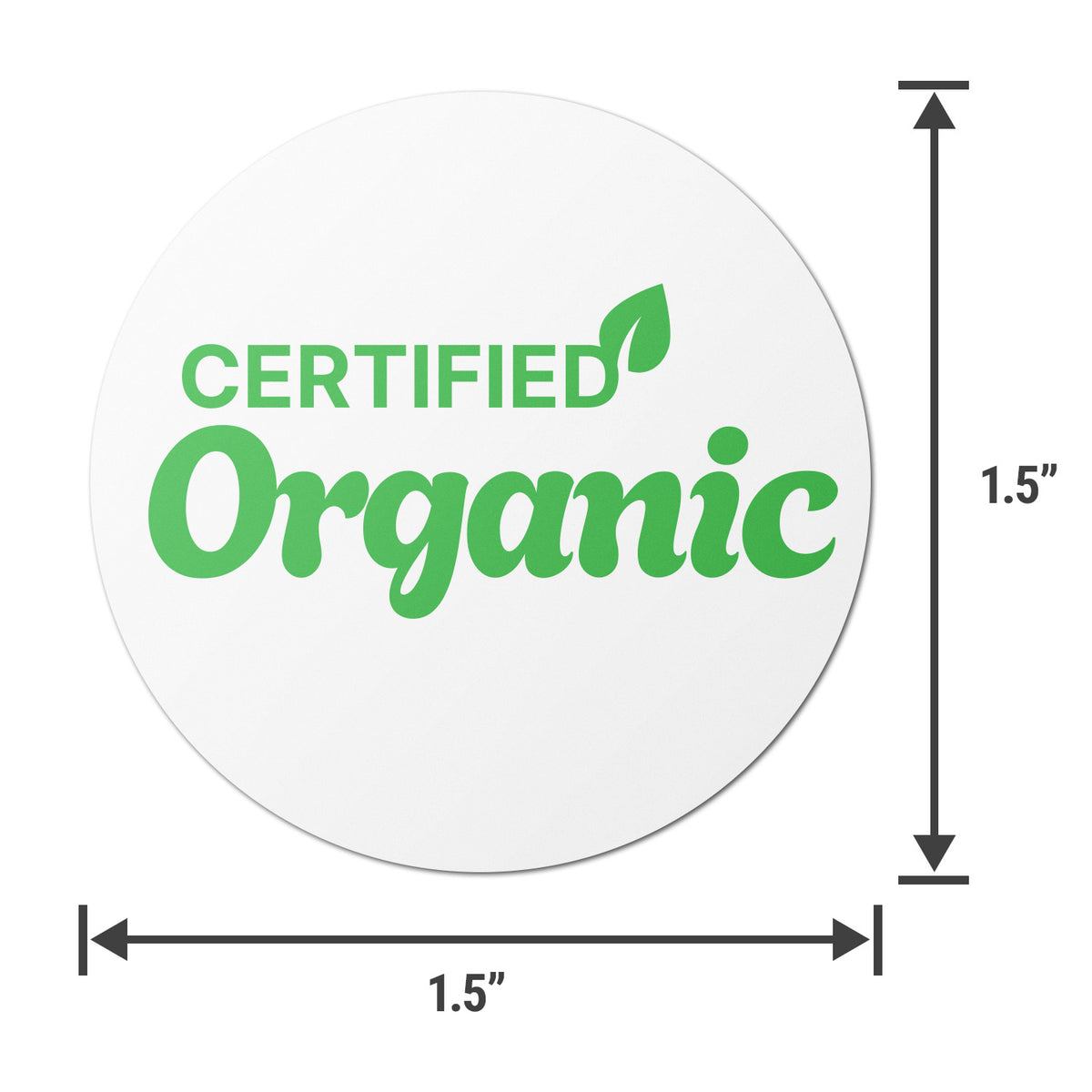 Certified Labeling Examples 1.5 inch | Food Labeling: Certified Organic Labels – OfficeSmartLabels