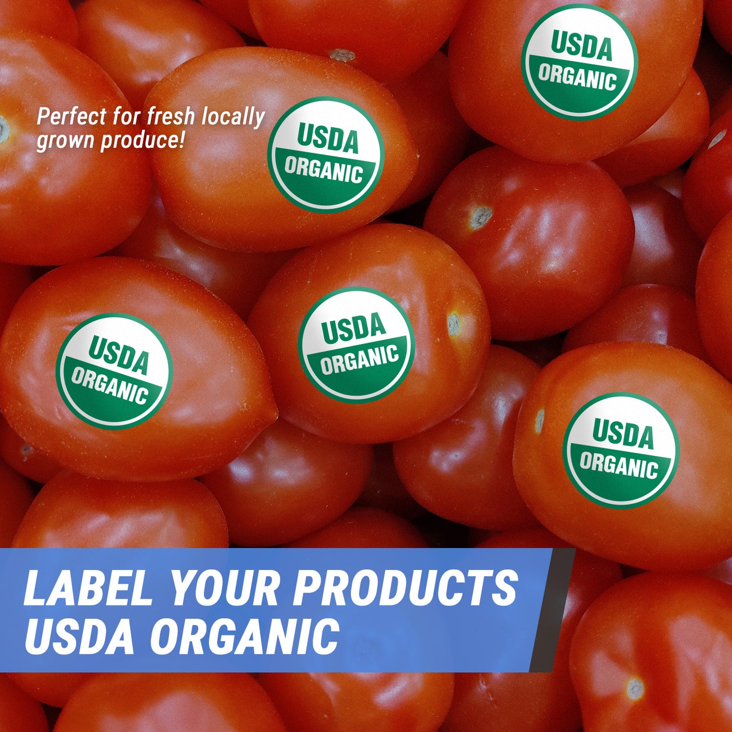 1.5 inch | Food Labeling: USDA Organic Labels – OfficeSmartLabels