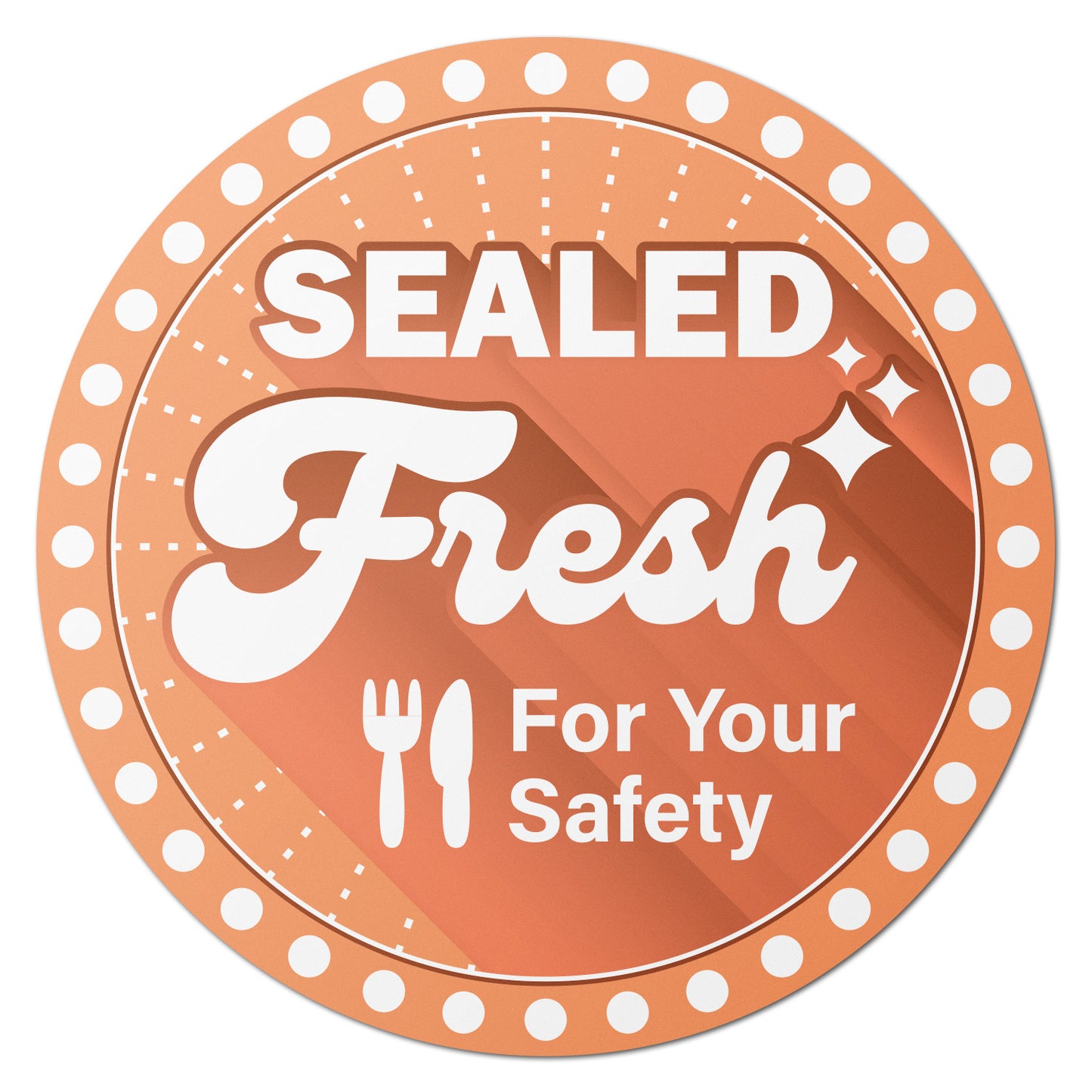 1.5 inch | Food Labeling: Sealed Fresh for your Safety Labels